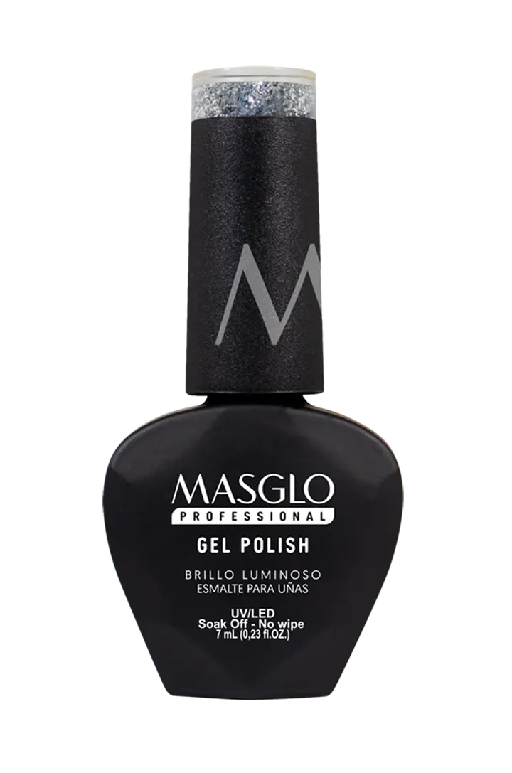 BRILLO LUMINOSO SEMIPERMANENTE MASGLO PROFESSIONAL GEL POLISH 7 ML TRASLÚCIDO PERLADO - GAMA TRASLUCIDO