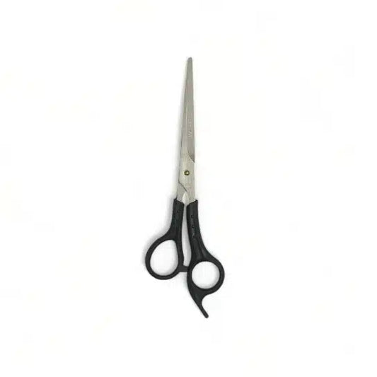 TIJERA MICRODENTADA MANGO PLASTICO NEGRO