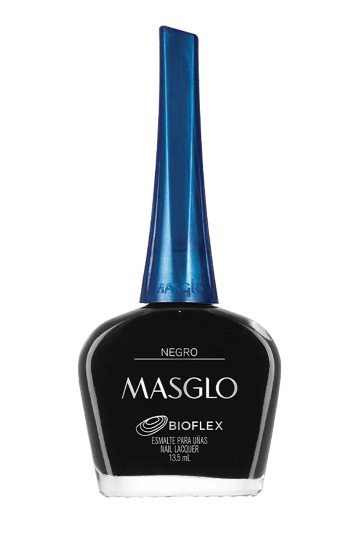 NEGRO - ESMALTE TRADICIONAL CREMOSO MASGLO 13,5 ML - GAMA NEGRO