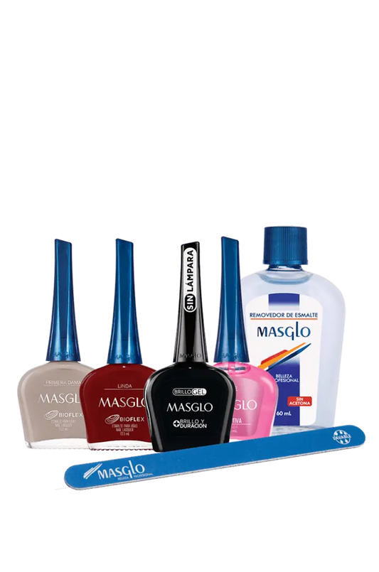 KITS PROFESIONAL MASGLO KIT MANICURE EN CASA