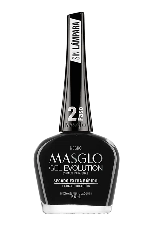 NEGRO - ESMALTE GEL EVOLUTION EFECTO GEL MASGLO 13,5 ML