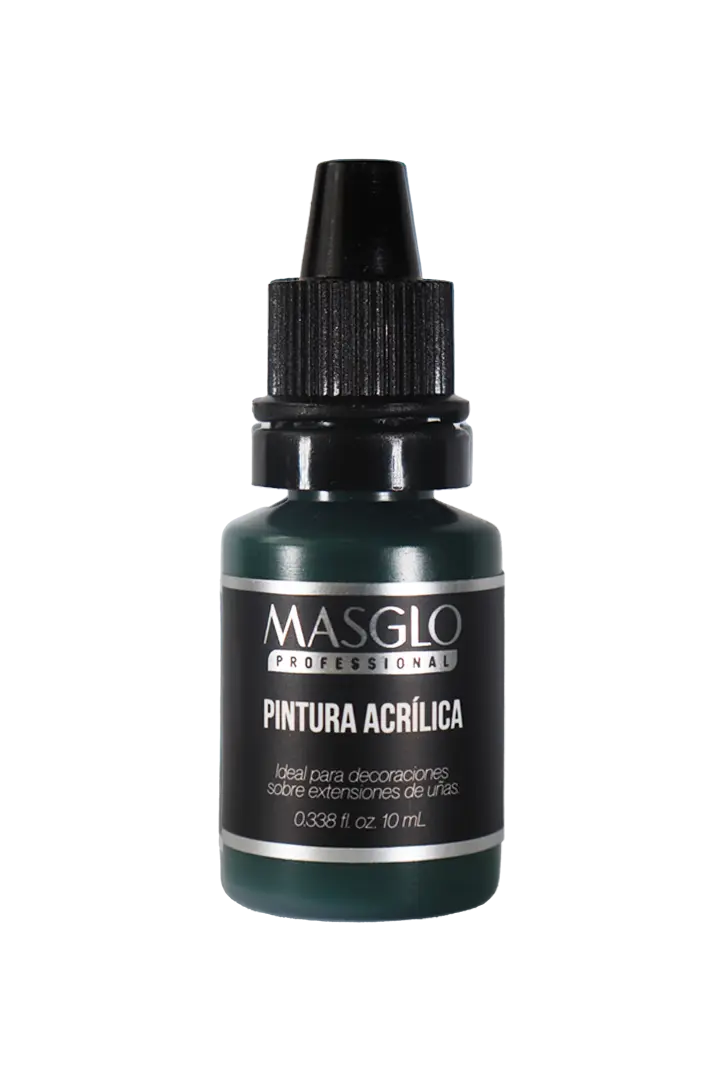 PINTURA ACRÍLICA VERDE OSCURO 10ML MASGLO - GAMA VERDE