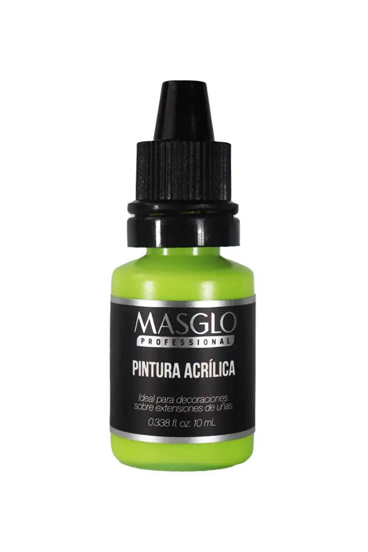 PINTURA ACRÍLICA VERDE FIESTA 10ML MASGLO - GAMA VERDE