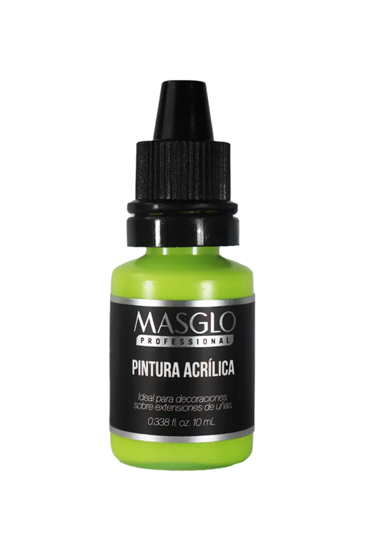 PINTURA ACRÍLICA VERDE FIESTA 10ML MASGLO - GAMA VERDE