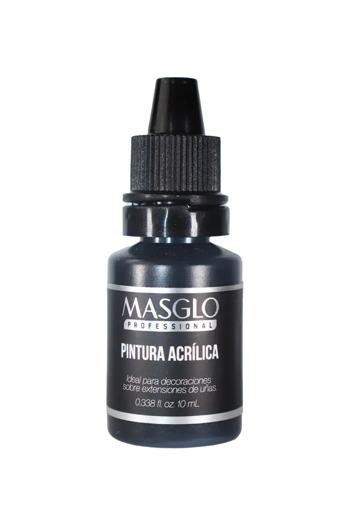 PINTURA ACRÍLICA NEGRA 10 ML MASGLO - GAMA NEGRO