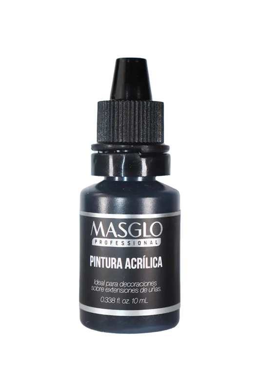 PINTURA ACRÍLICA NEGRA 10 ML MASGLO - GAMA NEGRO