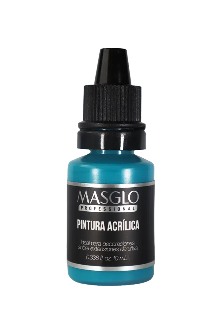 PINTURA ACRÍLICA AZUL AGUAMARINA 10ML MASGLO - GAMA AZUL