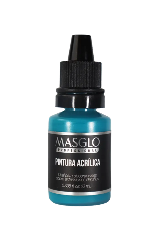 PINTURA ACRÍLICA AZUL AGUAMARINA 10ML MASGLO - GAMA AZUL