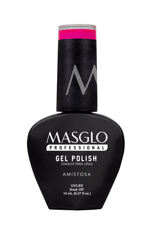 AMISTOSA - ESMALTE SEMIPERMANENTE MASGLO PROFESSIONAL GEL POLISH 14 ML CREMOSO - GAMA MORADO