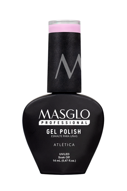 ATLÉTICA - ESMALTE SEMIPERMANENTE MASGLO PROFESSIONAL GEL POLISH 14 ML CREMOSO - GAMA ROSADO