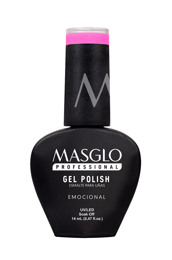 EMOCIONAL - ESMALTE SEMIPERMANENTE MASGLO PROFESSIONAL GEL POLISH 14 ML CREMOSO - GAMA FUCSIA