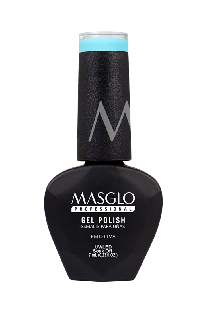 EMOTIVA - ESMALTE SEMIPERMANENTE MASGLO PROFESSIONAL GEL POLISH 7 ML CREMOSO - GAMA AZUL