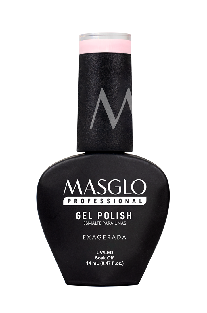 EXAGERADA - ESMALTE SEMIPERMANENTE MASGLO PROFESSIONAL GEL POLISH 14 ML CREMOSO - GAMA ROSADO