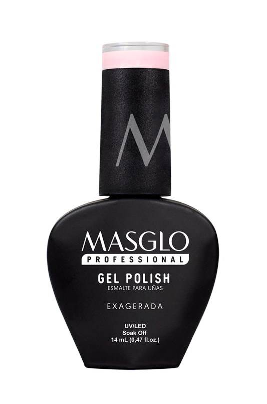 EXAGERADA - ESMALTE SEMIPERMANENTE MASGLO PROFESSIONAL GEL POLISH 14 ML CREMOSO - GAMA ROSADO