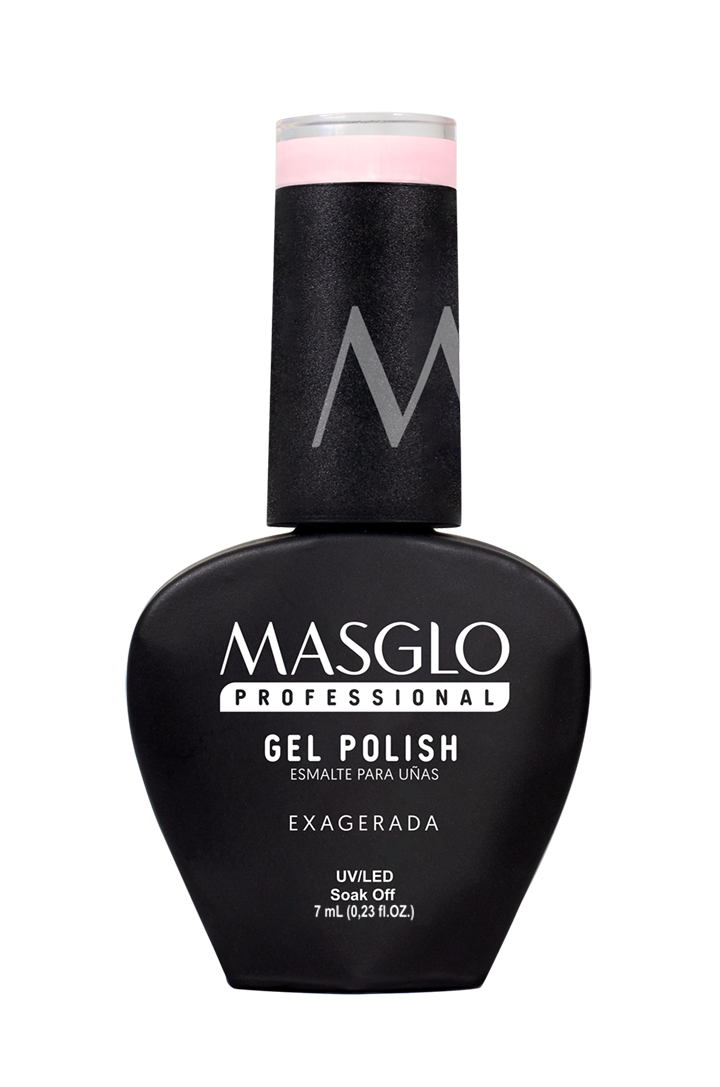 EXAGERADA - ESMALTE SEMIPERMANENTE MASGLO PROFESSIONAL GEL POLISH 7 ML CREMOSO - GAMA ROSADO