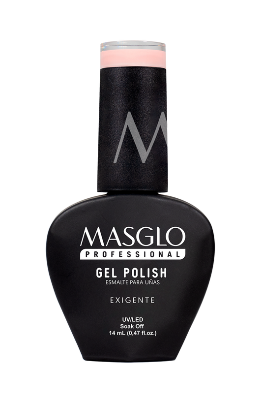 EXIGENTE - ESMALTE SEMIPERMANENTE MASGLO PROFESSIONAL GEL POLISH 14 ML CREMOSO - GAMA ROSADO