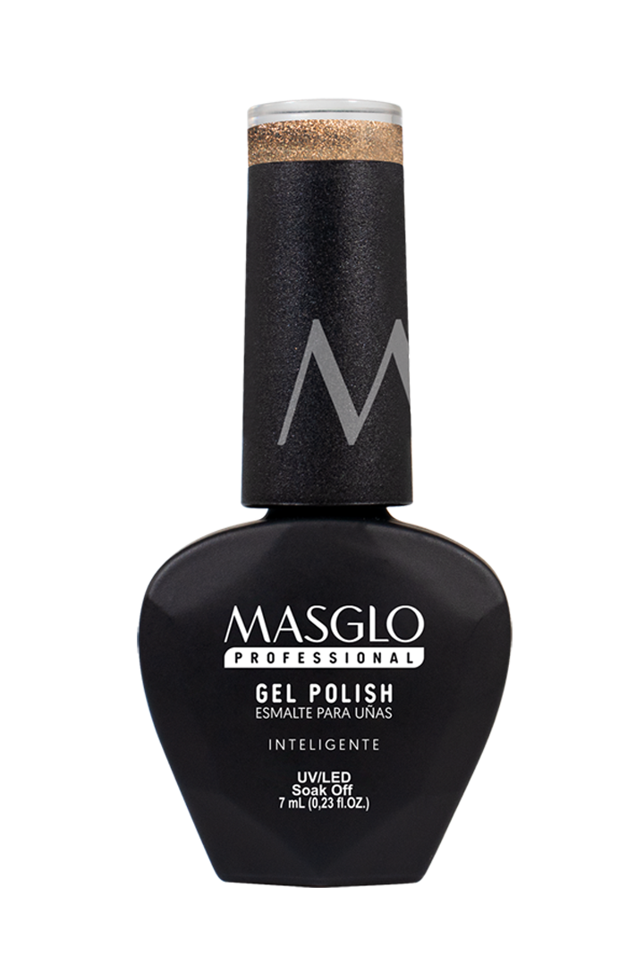 INTELIGENTE - ESMALTE SEMIPERMANENTE MASGLO PROFESSIONAL GEL POLISH 7 ML EFECTO METALIZADO - GAMA AMARILLO