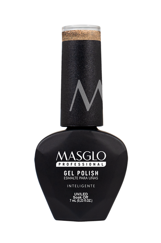 INTELIGENTE - ESMALTE SEMIPERMANENTE MASGLO PROFESSIONAL GEL POLISH 7 ML EFECTO METALIZADO - GAMA AMARILLO