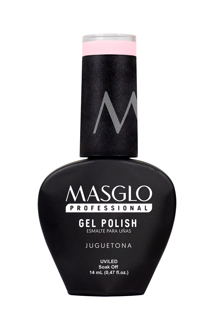 JUGUETONA - ESMALTE SEMIPERMANENTE MASGLO PROFESSIONAL GEL POLISH 14 ML CREMOSO - GAMA ROSADO