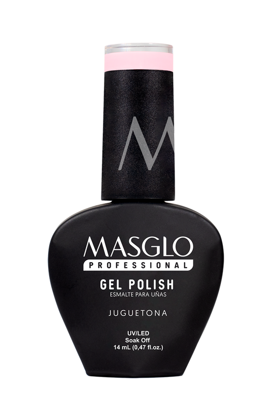 JUGUETONA - ESMALTE SEMIPERMANENTE MASGLO PROFESSIONAL GEL POLISH 14 ML CREMOSO - GAMA ROSADO