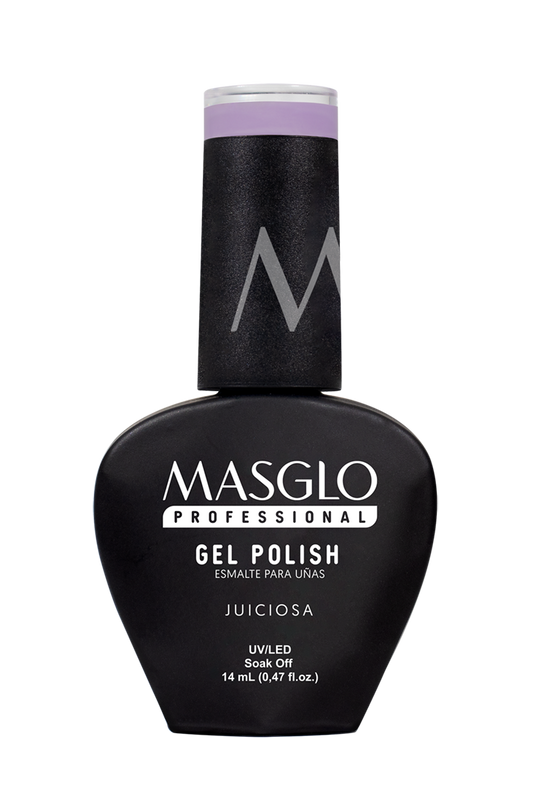 JUICIOSA - ESMALTE SEMIPERMANENTE MASGLO PROFESSIONAL GEL POLISH 14 ML CREMOSO - GAMA MORADO