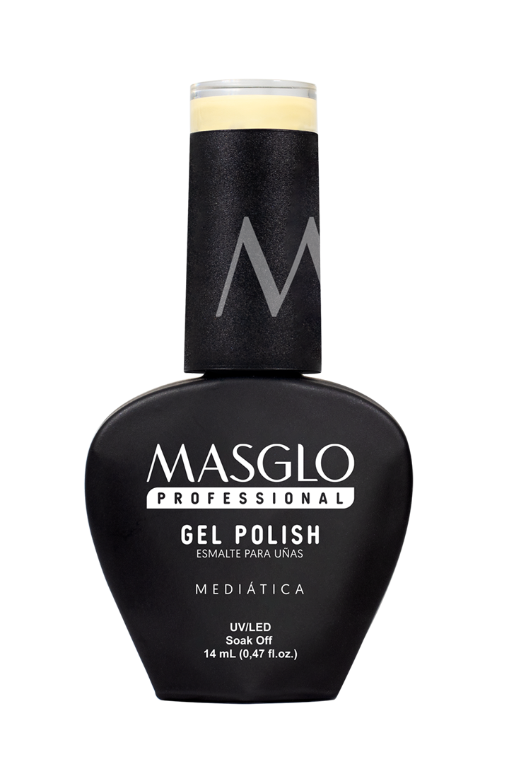 MEDIATICA - ESMALTE SEMIPERMANENTE MASGLO PROFESSIONAL GEL POLISH 14 ML CREMOSO - GAMA AMARILLO