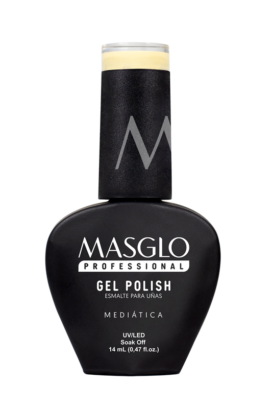 MEDIATICA - ESMALTE SEMIPERMANENTE MASGLO PROFESSIONAL GEL POLISH 14 ML CREMOSO - GAMA AMARILLO