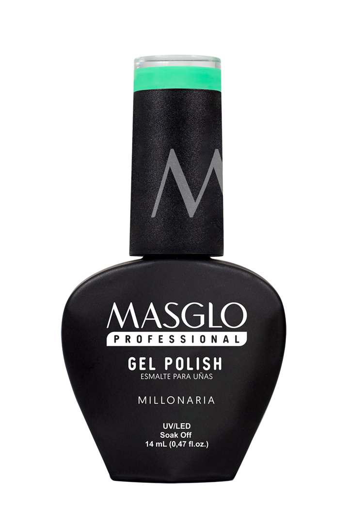 MILLONARIA - ESMALTE SEMIPERMANENTE MASGLO PROFESSIONAL GEL POLISH 14 ML CREMOSO - GAMA VERDE