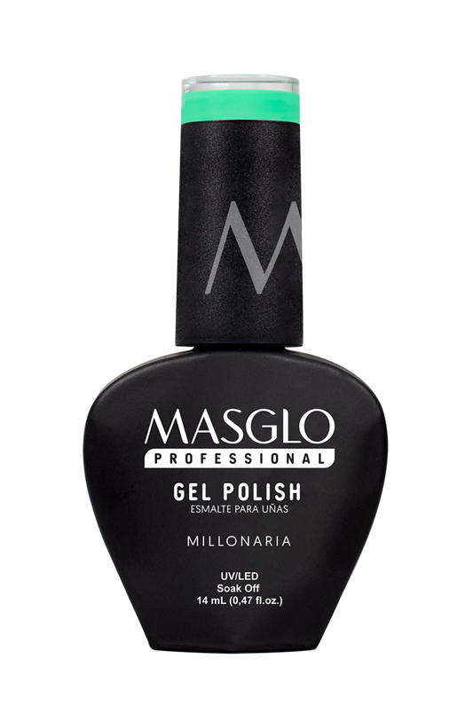 MILLONARIA - ESMALTE SEMIPERMANENTE MASGLO PROFESSIONAL GEL POLISH 14 ML CREMOSO - GAMA VERDE