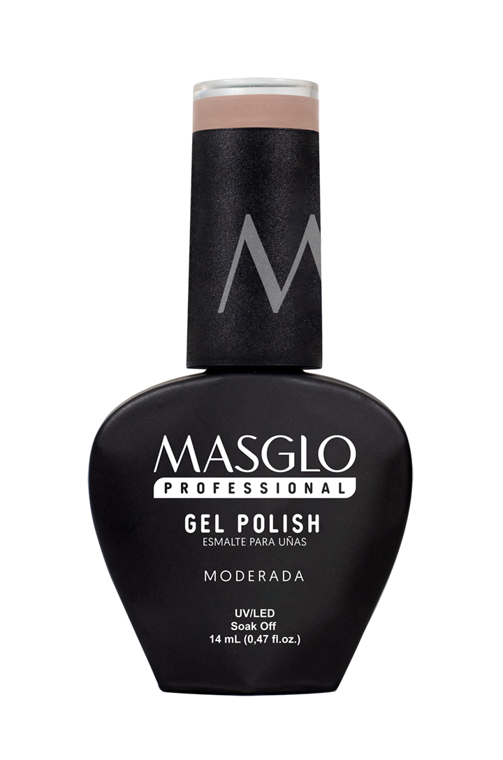 MODERADA - ESMALTE SEMIPERMANENTE MASGLO PROFESSIONAL GEL POLISH 14 ML CREMOSO - GAMA CAFÉ