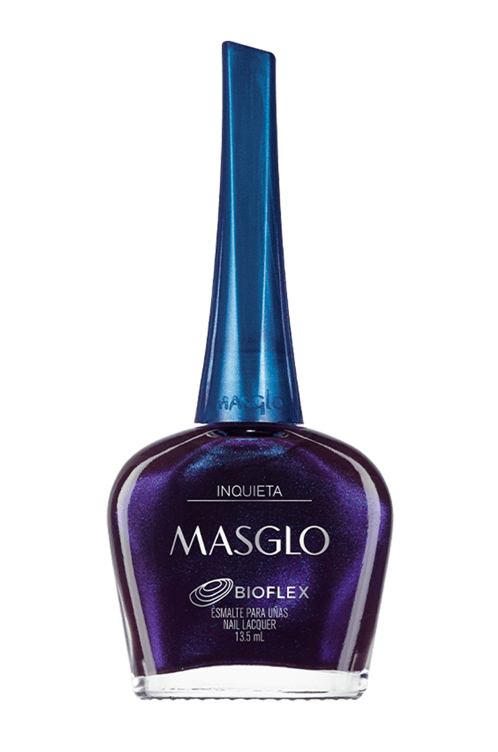 INQUIETA - ESMALTE TRADICIONAL TRASLUCIDO MASGLO 13,5 ML - GAMA MORADO