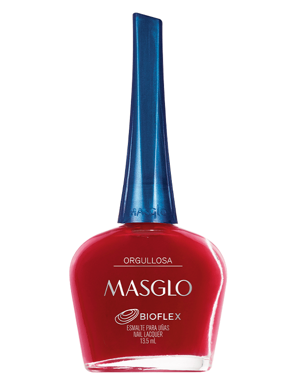 ORGULLOSA - ESMALTE TRADICIONAL CREMOSO MASGLO 13,5 ML - GAMA ROJO